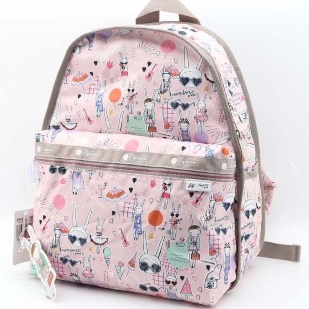 🆕 LeSPORTSAC x FIFI LAPIN Pool Party 7812 Classic Basic Backpack Weekender Bag